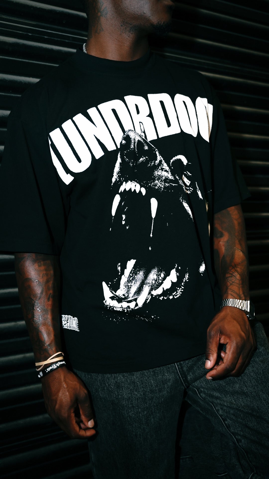 [UNDRDOG] Oversized box cut tee